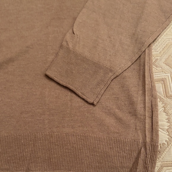 Mango Medium Tan Fine-Knit Turtleneck Sweater/NWT/XL - Picture 12 of 15